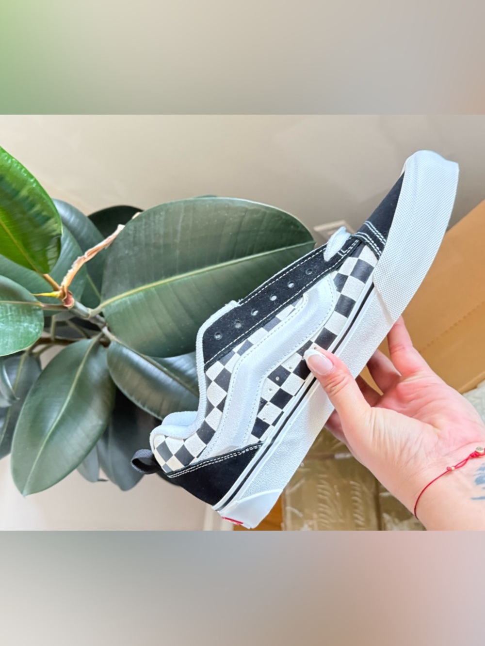 Vans Knu Skool Checkerboard Shoe NIB
